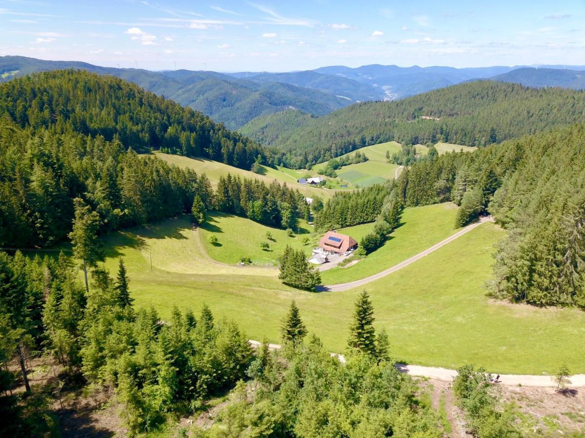 Ferienwohnung Zur Bierliebe - Mit Toller Aussicht Im Herzen Des Schwarzwaldes Hornberg Exterior foto